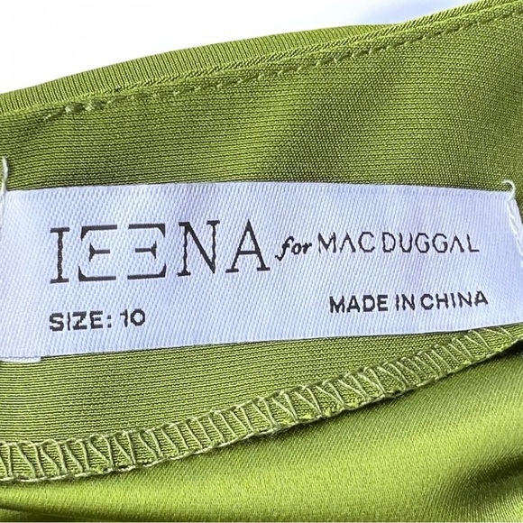 🌻NEW w.Tags MAC DUGGAL Apple Plunge Neck Puff Sleeve Cut Out Gown Size 10 $458 - Picture 11 of 13